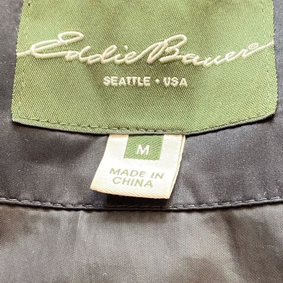 Eddie Bauer Black 350 Fill Power Down Coat Size Medium - Picture 3 of 12